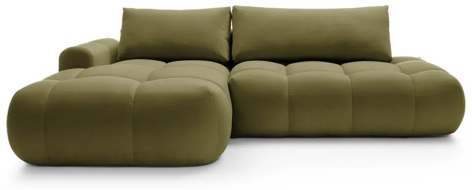 Sarokkanapé Ombre (B) (oliva + fekete). Akció -15%. 1100455