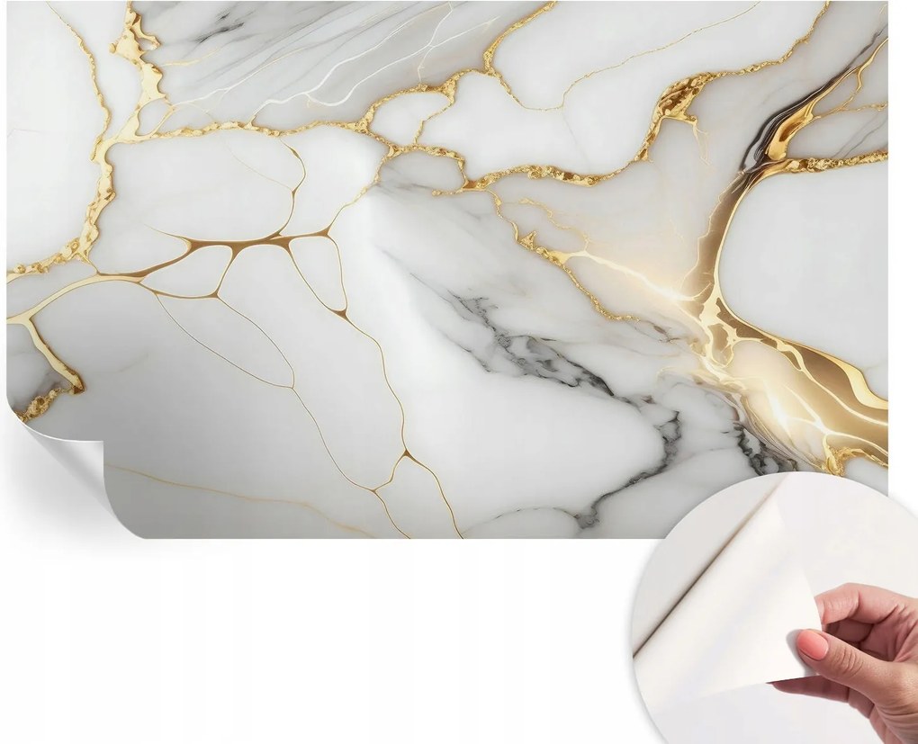 Dekoratív öntapadós fotótapéta irodába Márvány elegancia 416x254