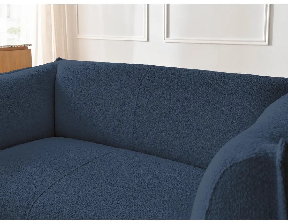 Sötétkék buklé kanapé 170 cm Giorgia – Bobochic Paris