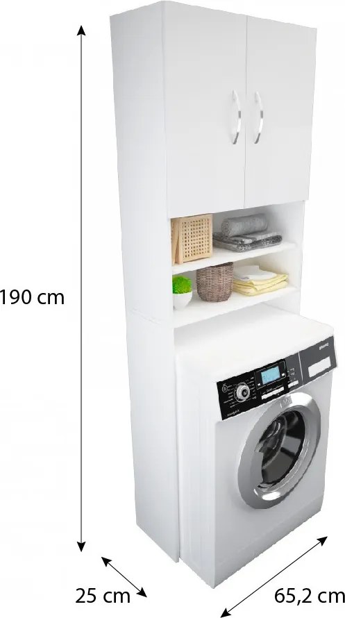Usi Mosógép szekrény fehér