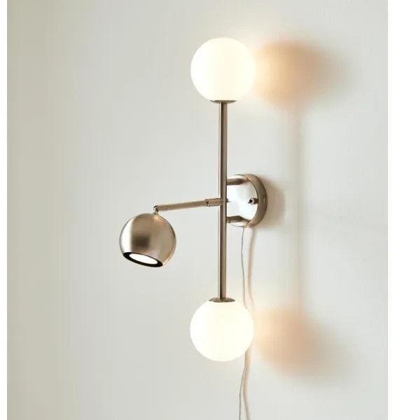 Markslöjd 108256 - Fali lámpa BESIDE 2xG9/20W/230V + 1xGU10/7W/230V króm