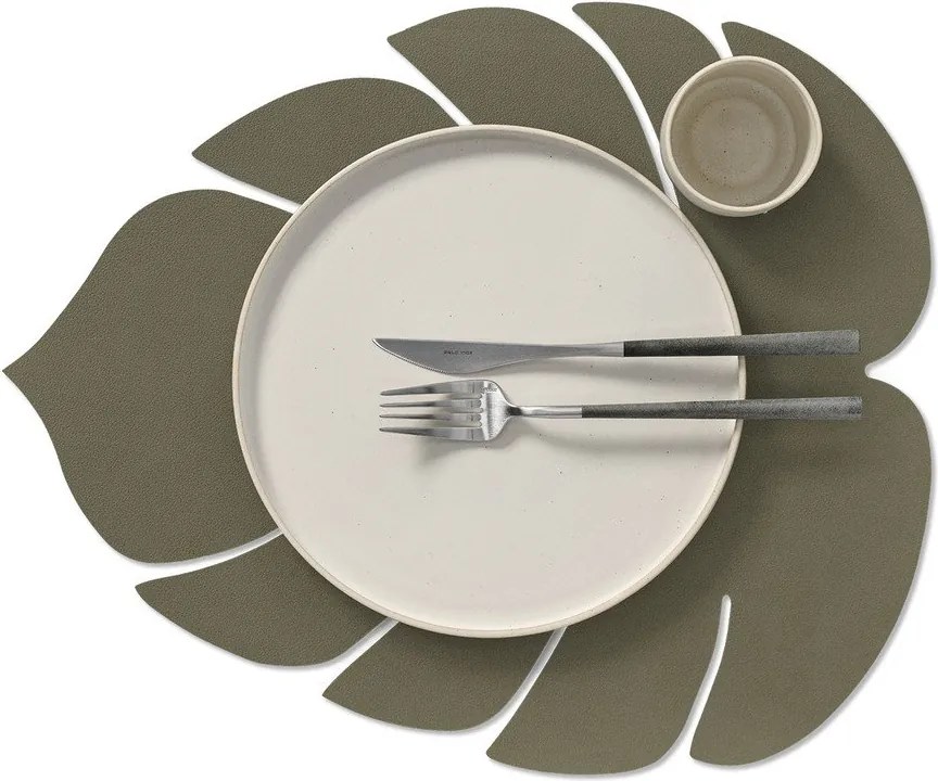 Öko bőr tányéralátét 35x42 cm Monstera Leaf Nupo – LIND DNA