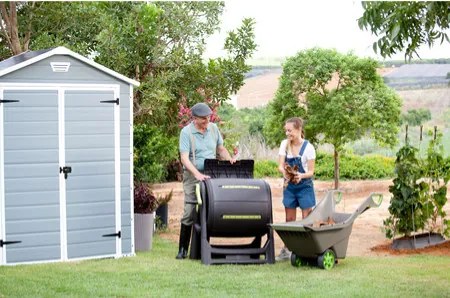 Keter MANOR 6x5 DD ablakos és kétajtós szerszámos ház