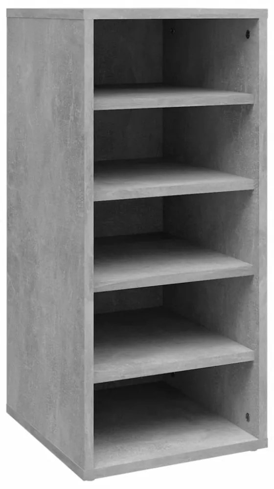 2 db betonszürke szerelt fa cipősszekrény 31,5 x 35 x 70 cm