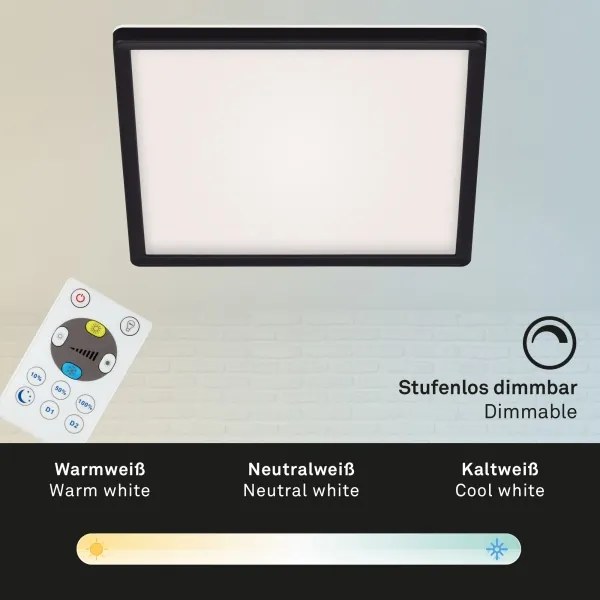 Briloner 7082-015 - LED Dimmelhető mennyezeti lámpa SLIM LED/22W/230V + távirányító