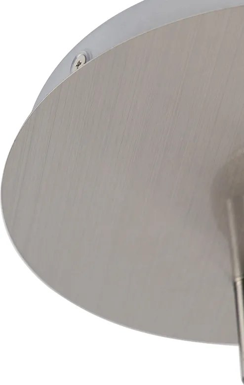 Modern fürdőszoba spotlámpa acél 2-lámpás IP44 - Ducha