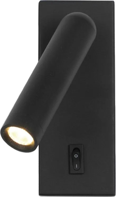 Italux Nova WL-46376-1-BK Fali lámpa 1x2.5W/LED 3000K 153lm IP20