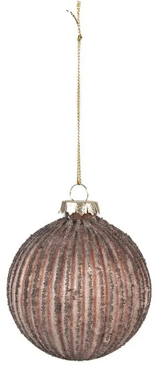Antikolt barna vintage karácsonyfadísz gömb 4 db szett Ø 8 CM