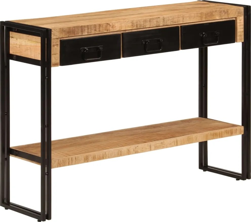 vidaXL tömör mangófa tálalóasztal 110 x 30 x 76 cm