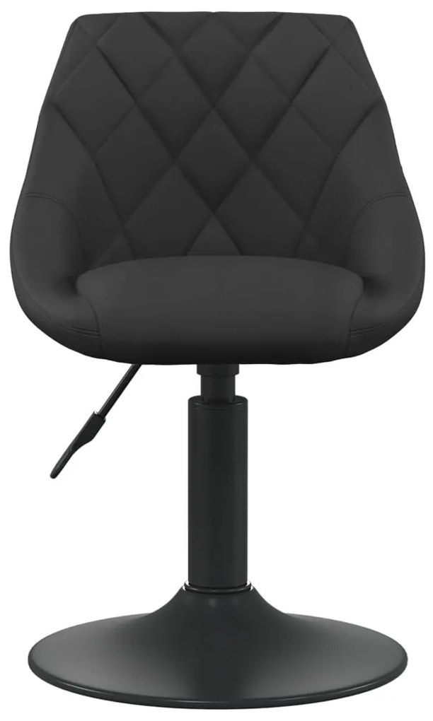 Fekete bársony étkezőszék