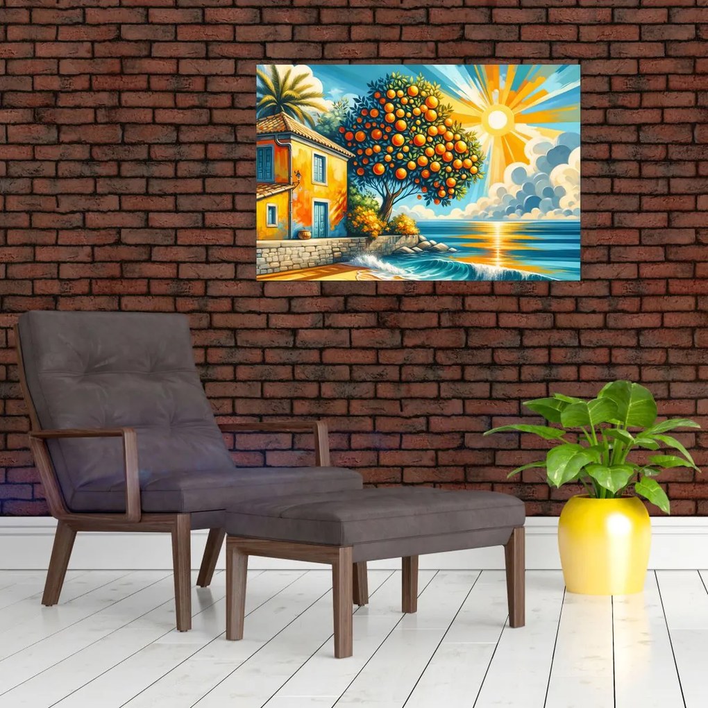 Kép - Ház narancsokkal I. (90x60 cm)
