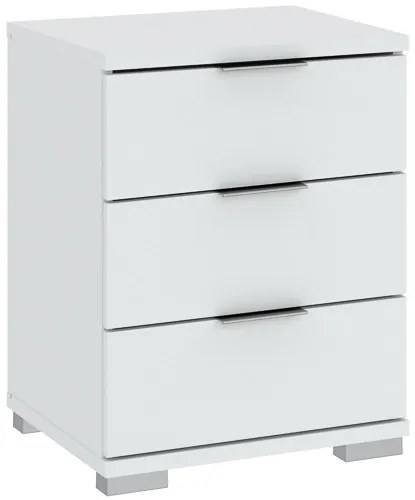 Háromfiókos Kis Szekrény Fehér Színben. PRAGA 42x46x61 cm.