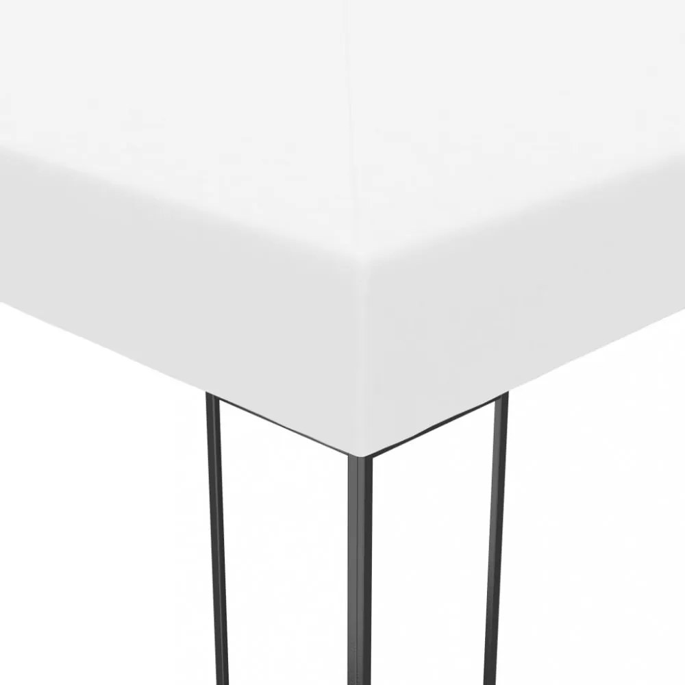 fehér pavilon LED fényfüzérrel 4 x 3 x 2,7 m