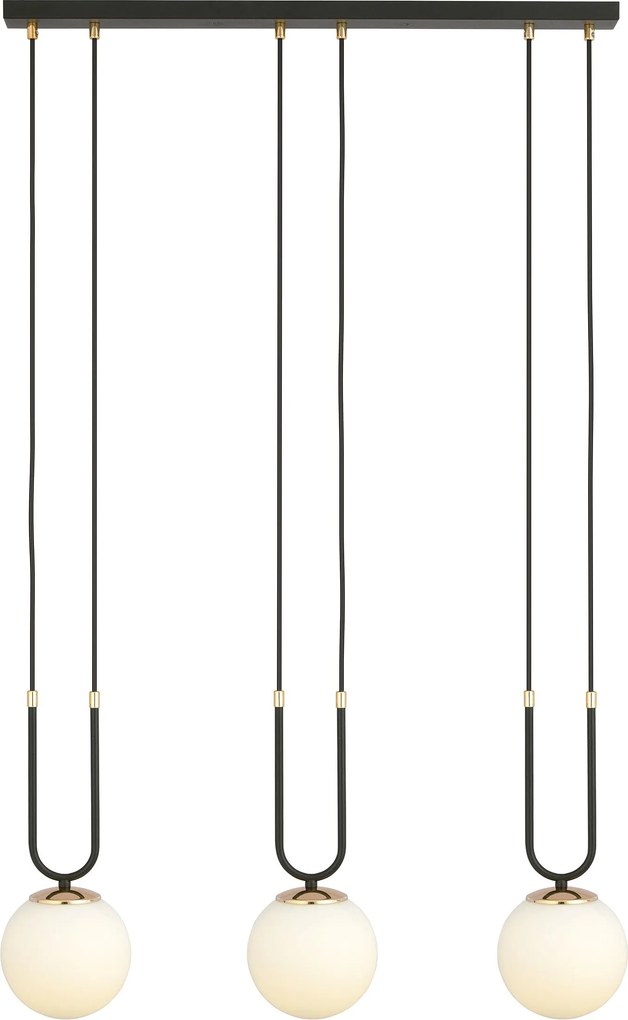 Emibig modern függeszték glam fehér fekete emi1112/3