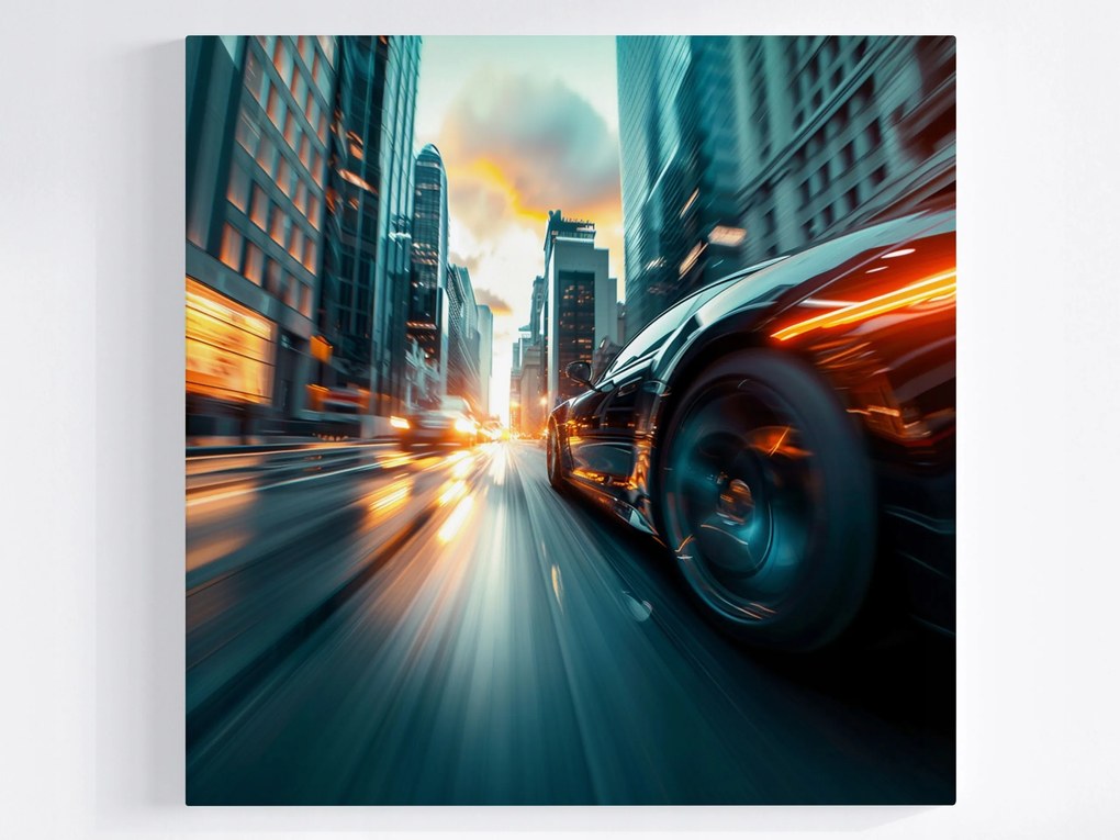 Poszter Város Utca Mozgás Autó Utazás 40x40