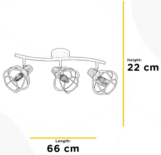 ONLI - Spotlámpa GINGER 3xE14/6W/230V