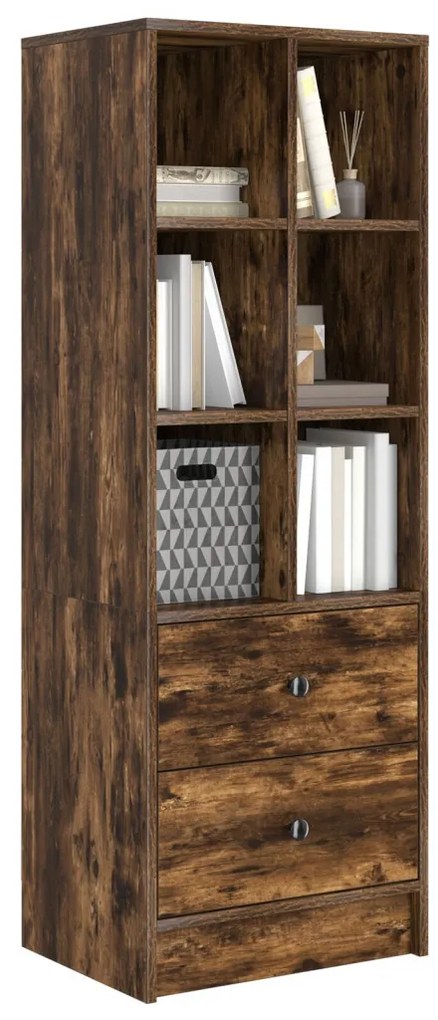 Magasfiú fiókkal Füstölt tölgy 45.5 x 34 x 127 cm Faanyag