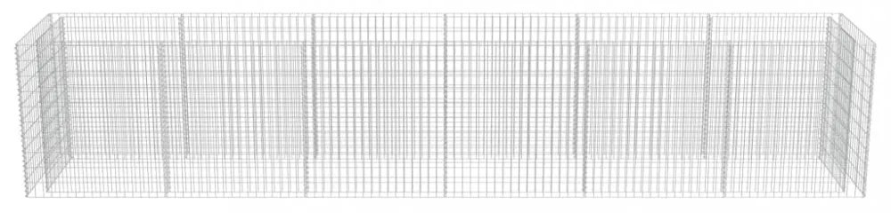 horganyzott acél gabion magaságyás 540 x 90 x 100 cm