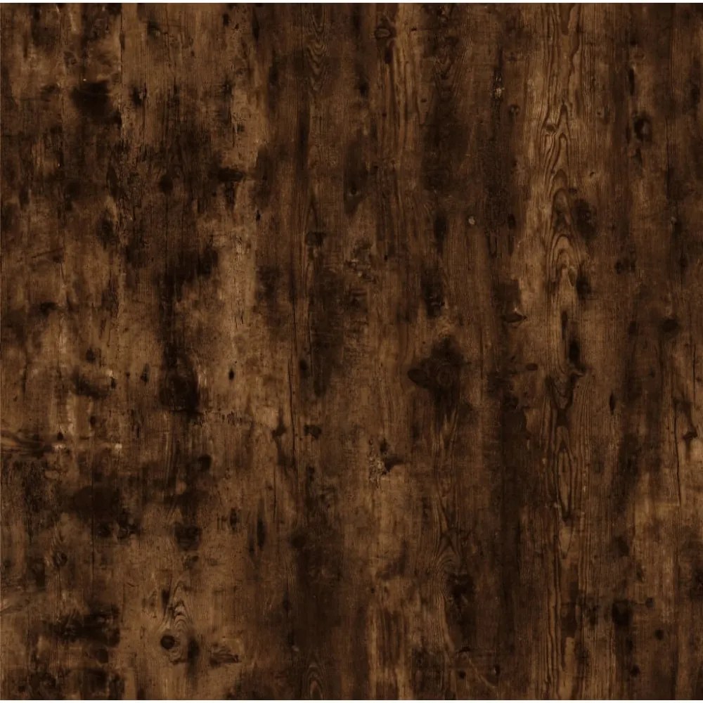füstös tölgy színű szerelt fa és vas dohányzóasztal 80x45x45 cm