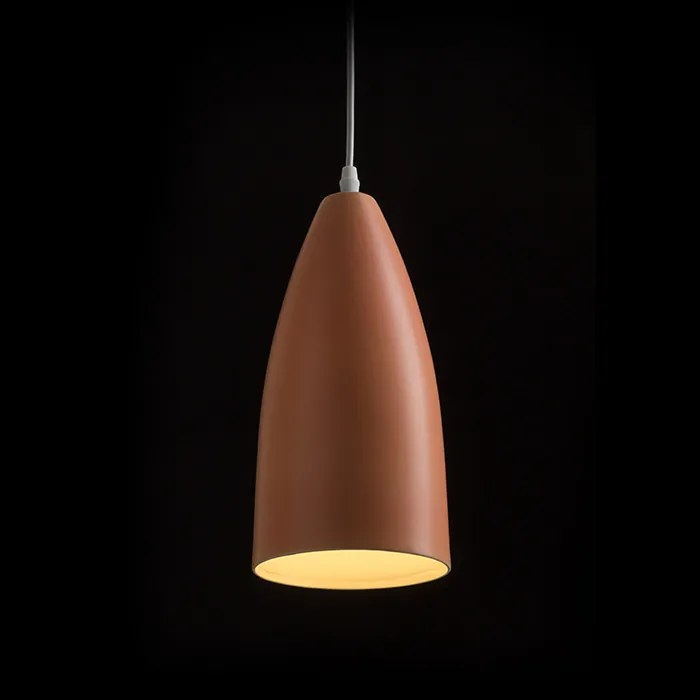 RENDL TUTTI závěsná oranžová keramika 230V LED E27 15W