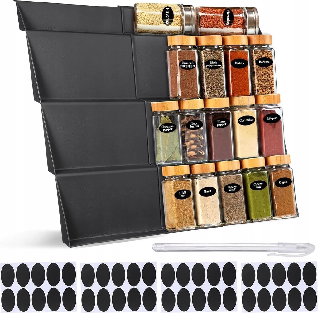 Fűszertartó Fiókbetét Becsúsztatható Rendszerező Állítható 30-60cm