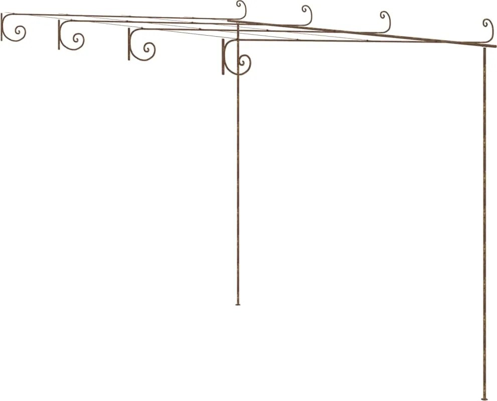 vidaXL antik barna vas kerti pergola 4 x 3 x 2,5 m