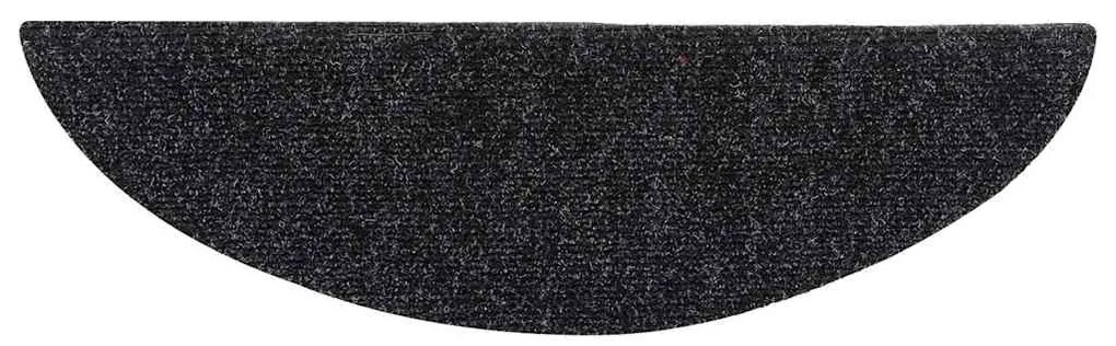 10 db öntapadós lépcsőszőnyeg 56 x 17 x 3 cm fekete félkör alakú
