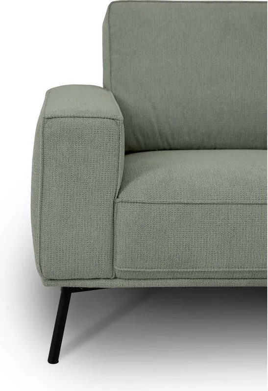 Zöld zsenília sarokkanapé (jobb oldali-L alakú) Amsterdam – Scandic