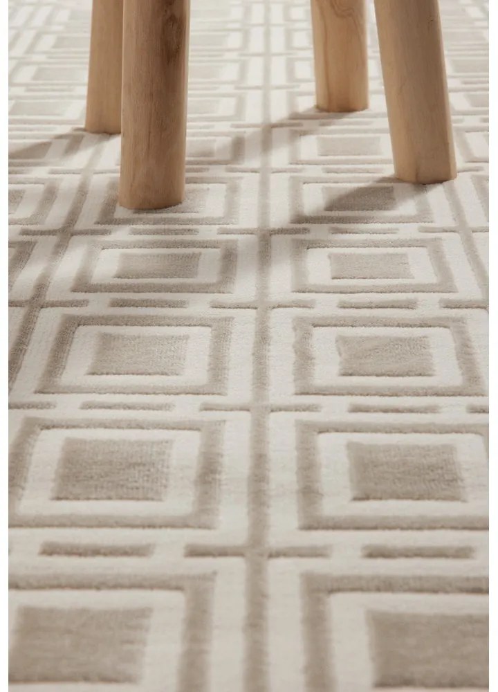 Krémszínű futószőnyeg 80x240 cm Perles Howlite – Elle Decoration