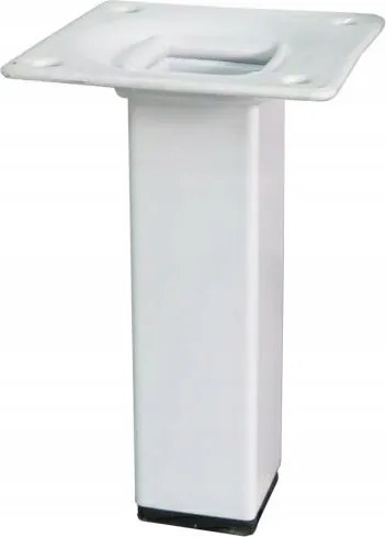 Bútorláb szögletes acél fehér 10 cm Mod.3