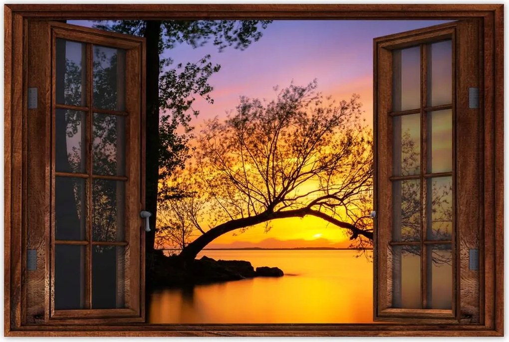 Poszterek 60x40 Fák Naplemente