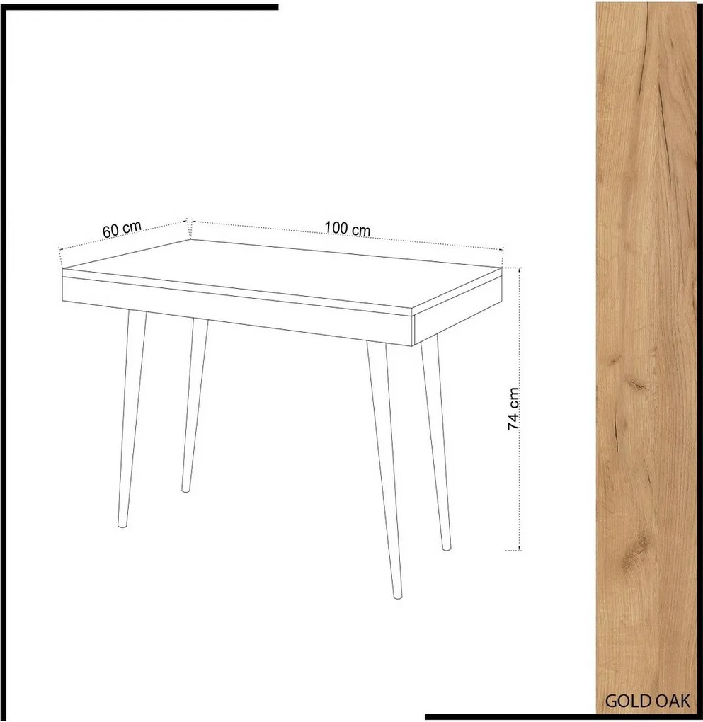 Valencia Oak íróasztal