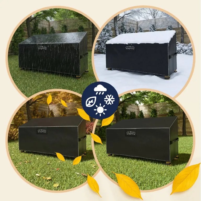 Deuba Védőhuzat kerti padra 134x66x63/89 cm - antracit