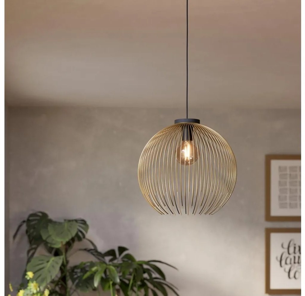 Eglo 901003 - Csillár zsinóron VENEZUELA 1xE27/40W/230V arany