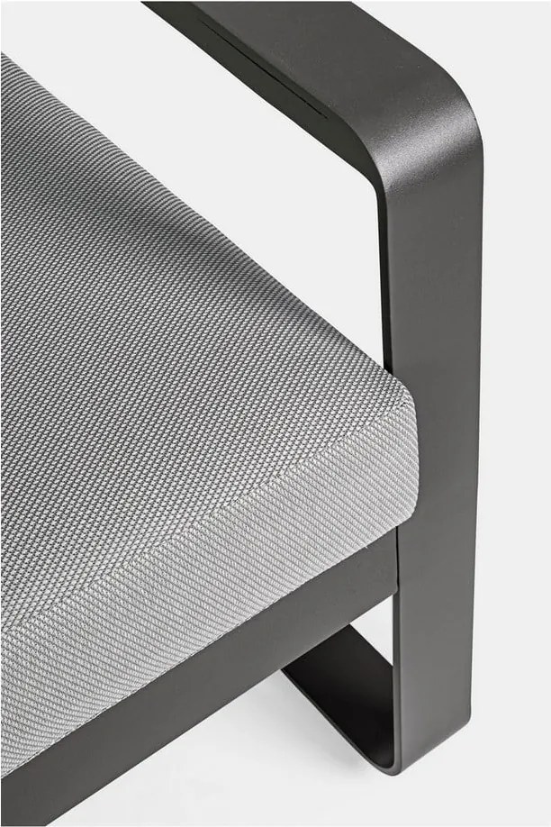 Szürke fém kerti fotel Merrigan – Bizzotto