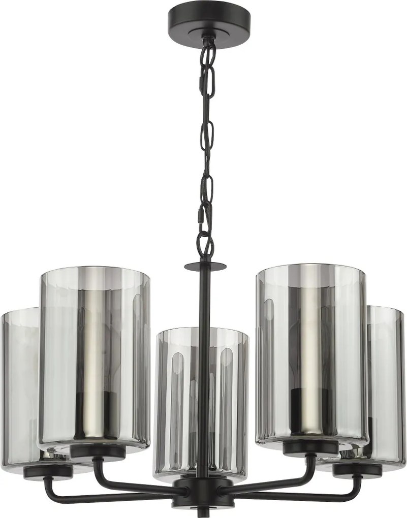Dar Lighting modern csillár daylin fekete füstös darday0522