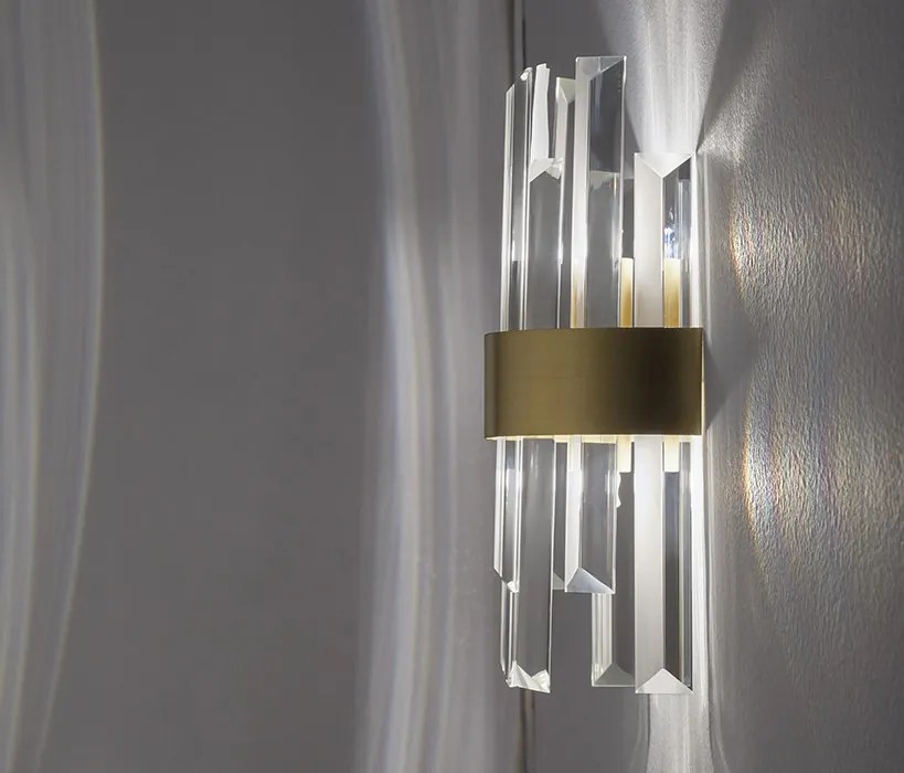 Fali Lámpa Arany CROWN NOVA LUCE 9695220