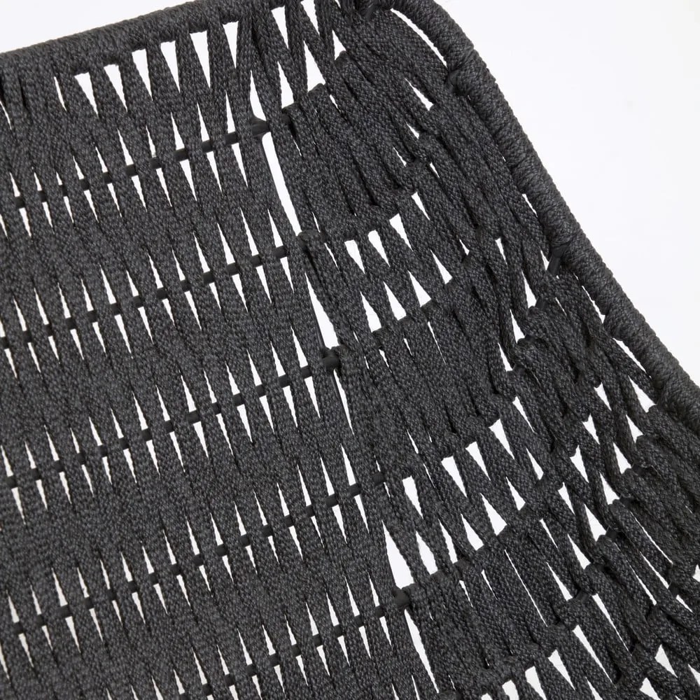 Abeli fekete kézzel készített kültéri fotel - Kave Home