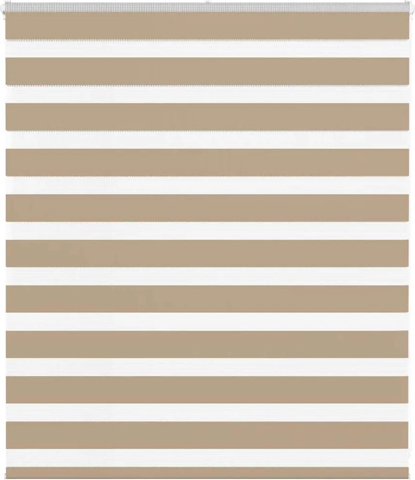vidaXL zebrafüggönnyel homokbarna szövetszélesség 120,9 cm poliészter