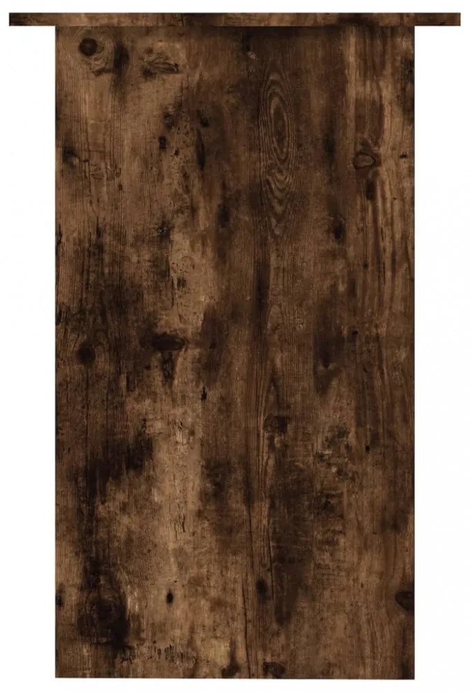 füstös tölgy színű szerelt fa íróasztal 90x50x74 cm