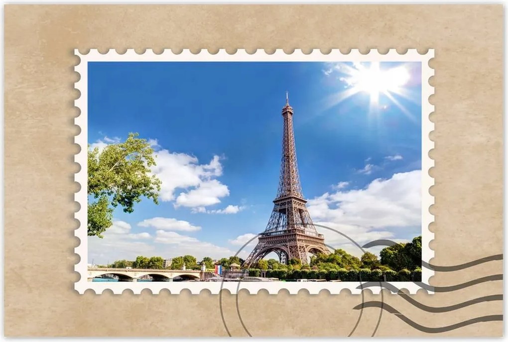 Poszterek 60x40 Eiffel-torony Párizsban