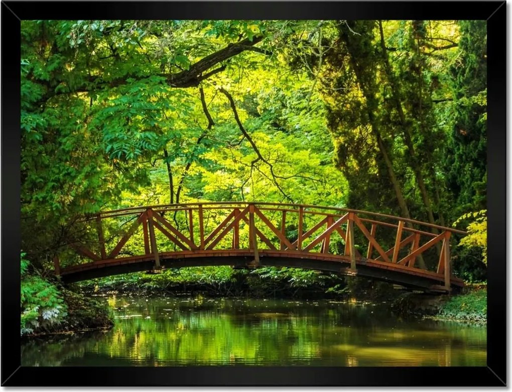 Poszterek keretben 40x30 Fa híd