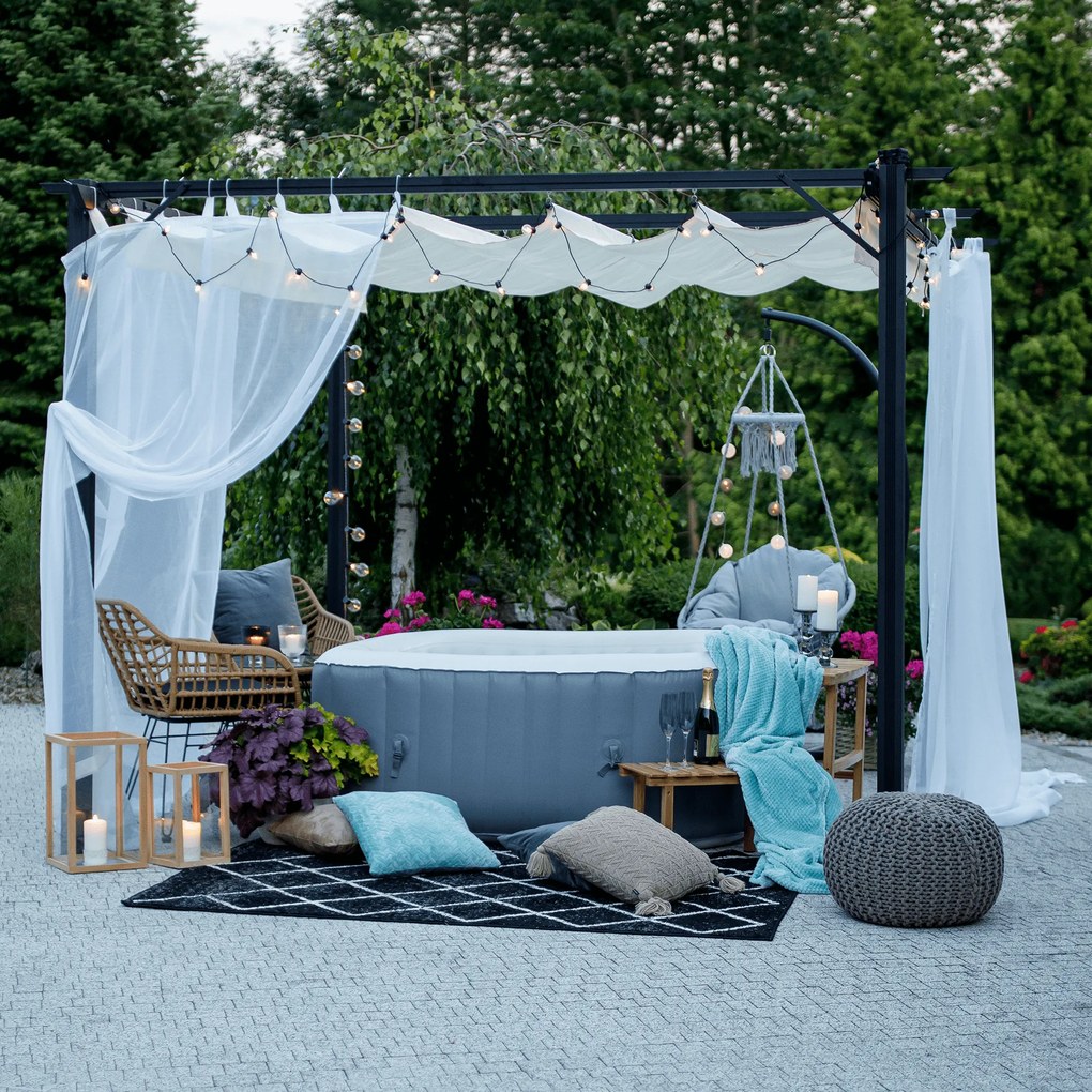 Pergola csúsztatható tetővel, alumínium, PEPY BASIC