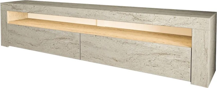TV-állvány, travertin, 150 cm
