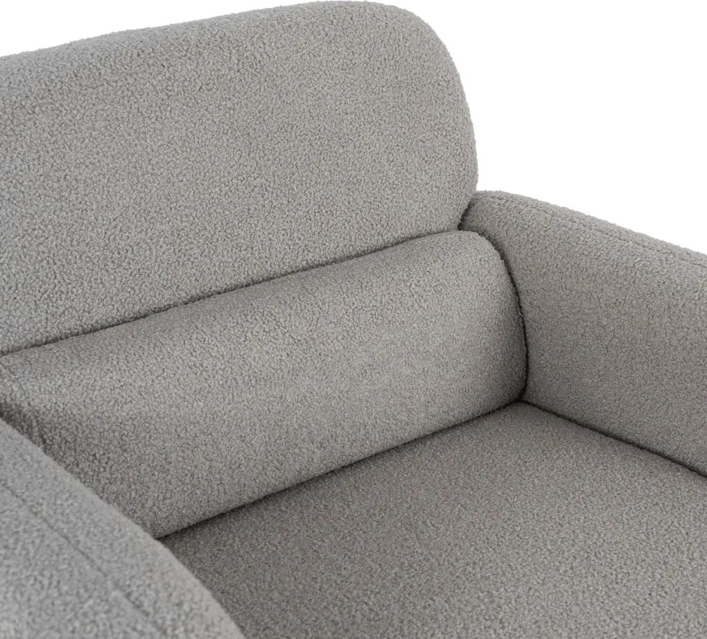 Pihenőfotel szürke színben, bouclé kárpittal TOGO