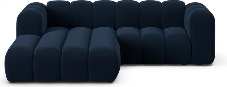 Sötétkék sarokkanapé (bal oldali) Lupine – Micadoni Home