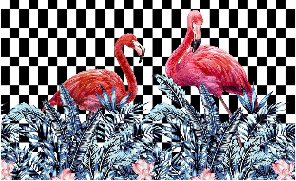 Fotótapéta állatok flamingók fotótapéta 208 x 146