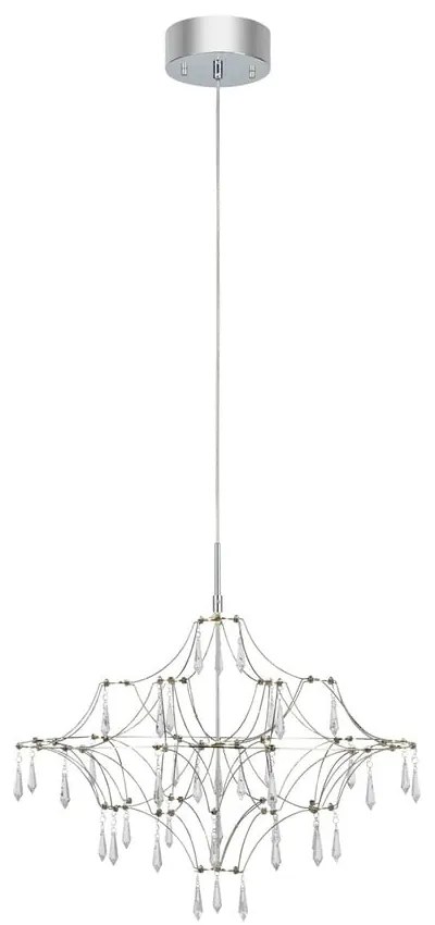 Ezüstszínű LED függőlámpa ø 60 cm Efesos – Markslöjd