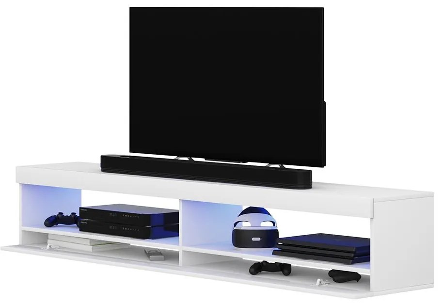 Tv szekrény/asztal Violett 140 (világítással) (fehér). 1098641