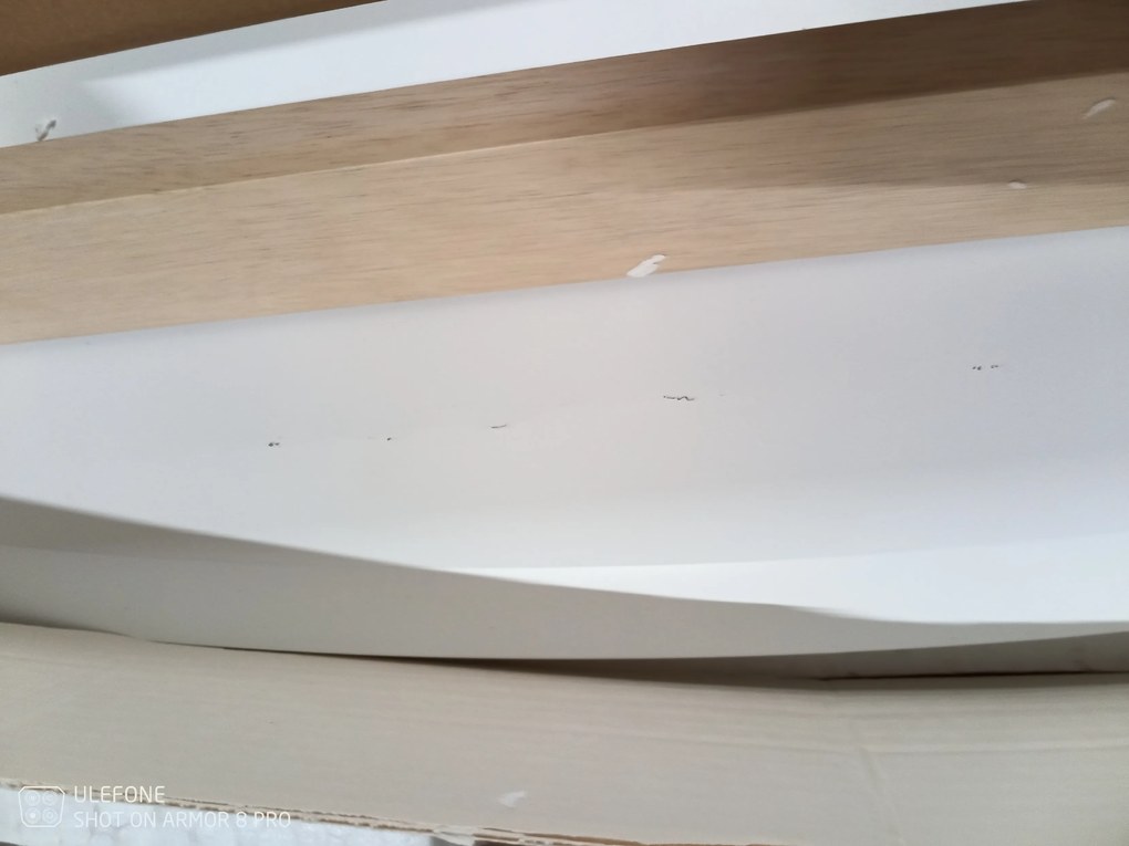 AKCIÓ Fehér étkezőasztal COMBO II 120(160)X80, kihúzható II. osztály